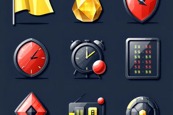 Hình ảnh các biểu tượng khác nhau đại diện cho kèo phạt góc, kèo thẻ phạt, kèo tỷ số chính xác trong cá cược thể thao