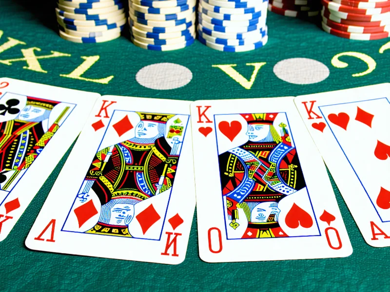 Hình ảnh minh họa các lá bài Blackjack được chia ra, với các giá trị điểm +1, 0, -1 tương ứng cho hệ thống đếm bài Hi-Lo.