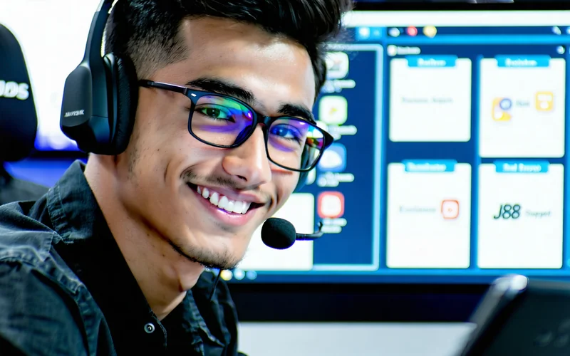 Đội ngũ hỗ trợ khách hàng J88 đang tư vấn về chương trình hoàn trả