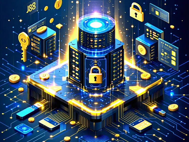 Minh họa các biện pháp bảo mật dữ liệu mạnh mẽ của J88 với mã hóa và tường lửa