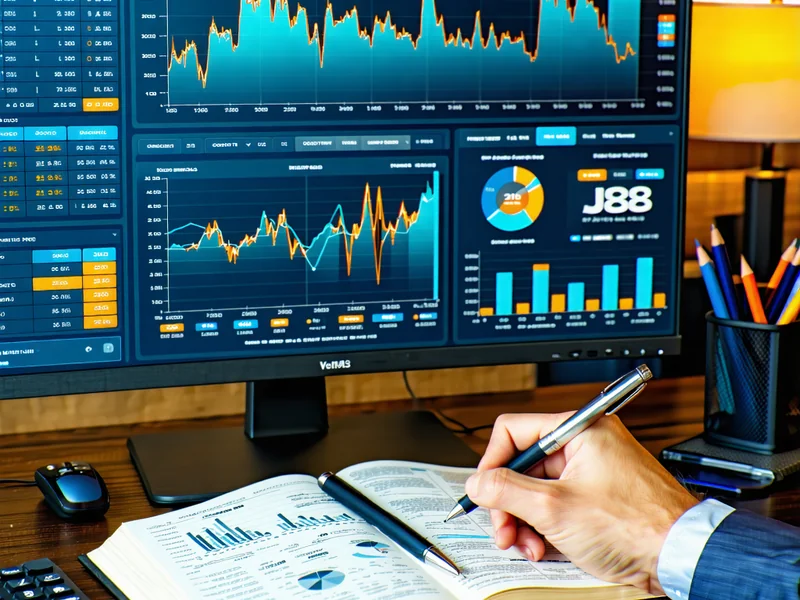 Hình ảnh bàn làm việc với dữ liệu phân tích và ghi chú chiến lược cá cược