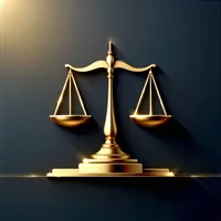 Biểu tượng cán cân công lý màu vàng trên nền đen, thể hiện sự công bằng và minh bạch trong các trò chơi xổ số của J88.