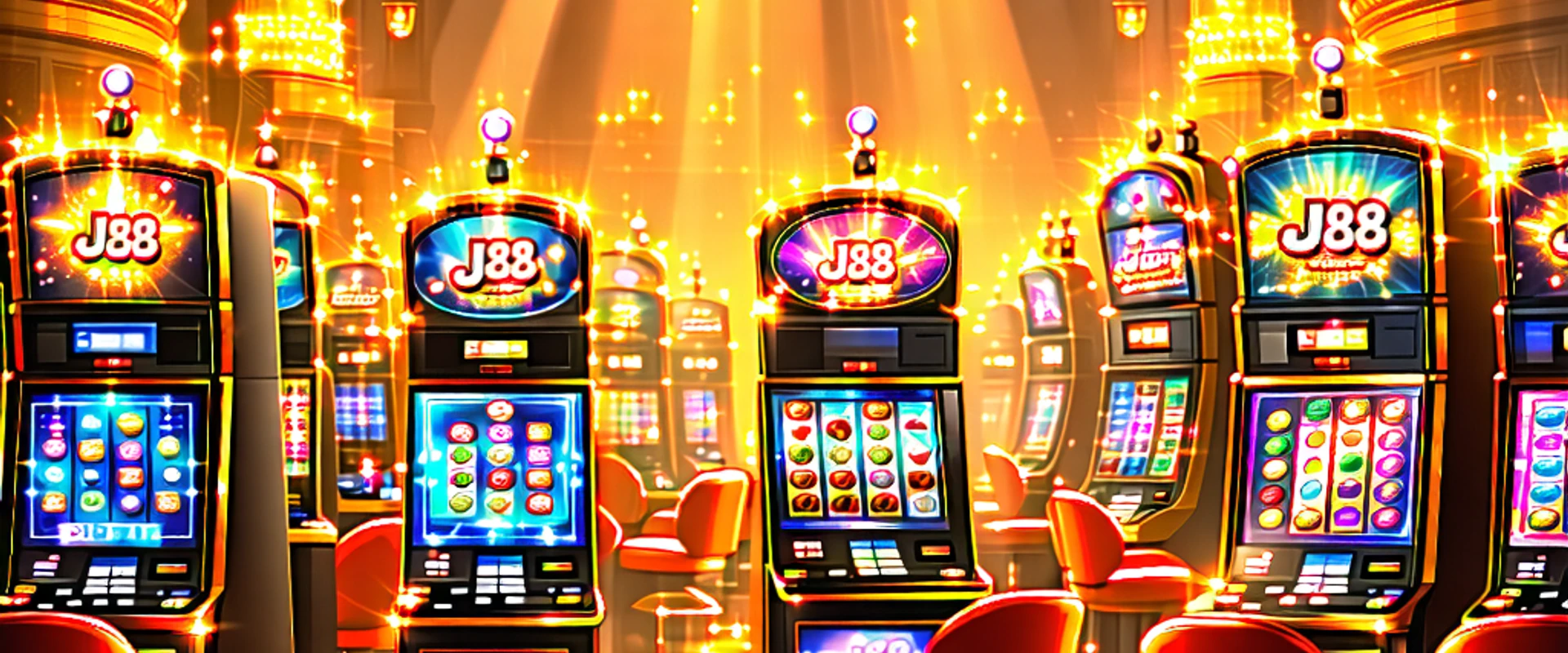 Hình ảnh chính của J88 giới thiệu trò chơi Slot với đồ họa sống động