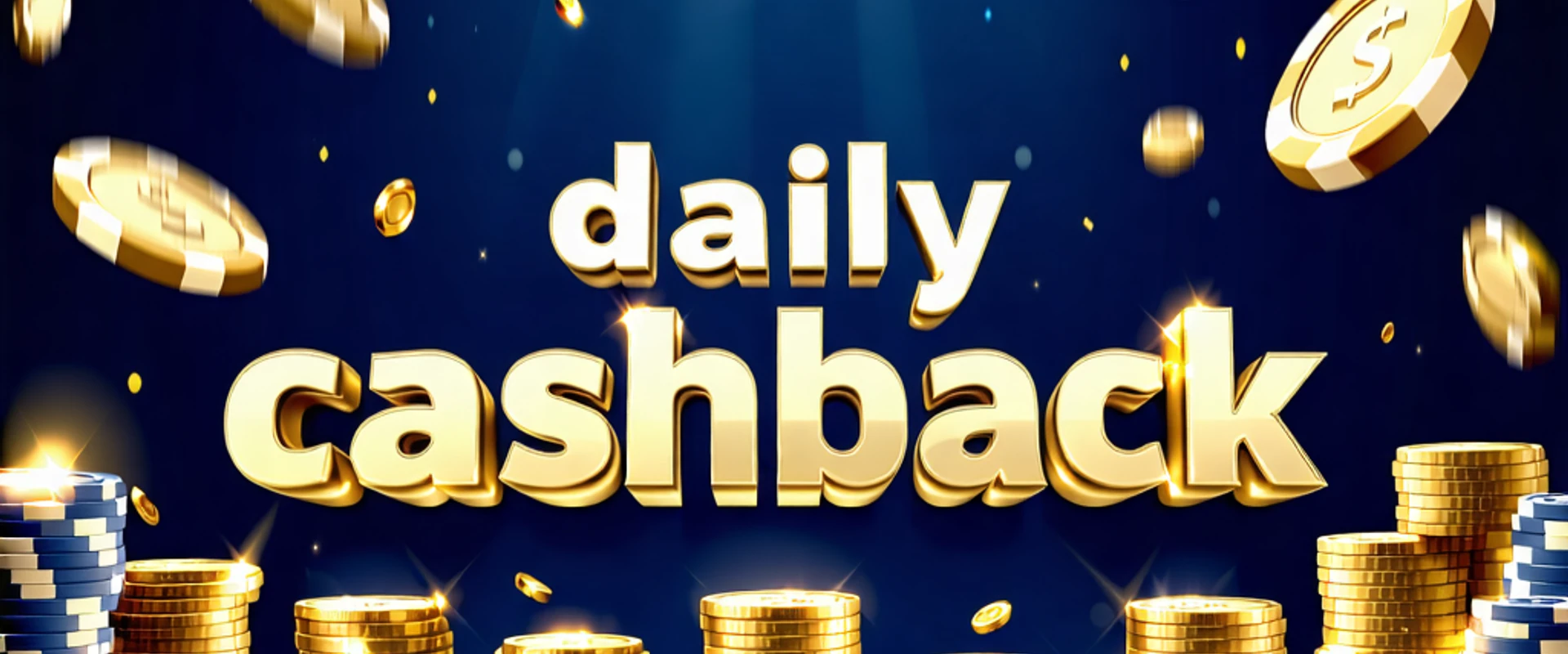 Hình ảnh banner J88 hoàn trả hàng ngày với tiền vàng và chip casino