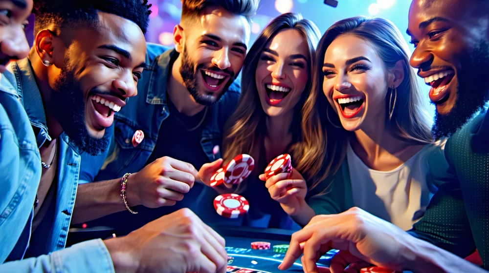 Nhóm người chơi J88 vui vẻ, mời gọi tham gia cộng đồng.