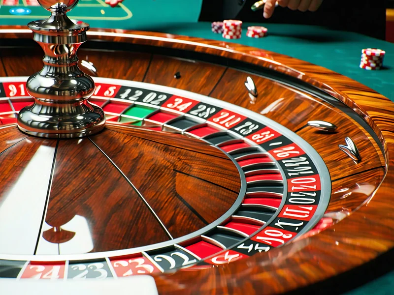 Bàn chơi Roulette trực tuyến J88 với bánh xe quay và người chia bài