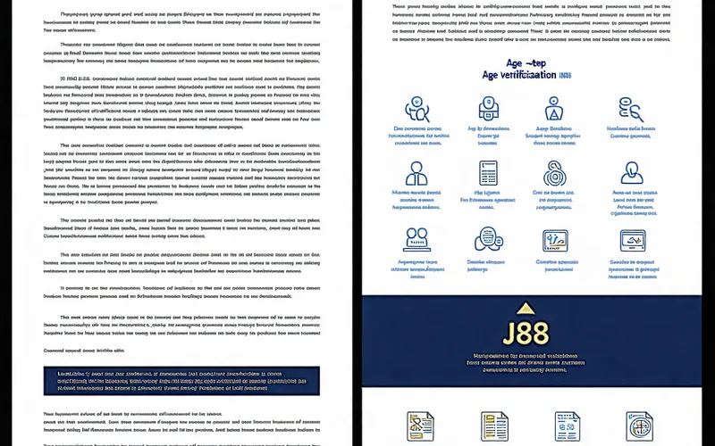 J88 chính sách bảo vệ trẻ vị thành niên, minh họa quy trình xác minh độ tuổi và các quy định.