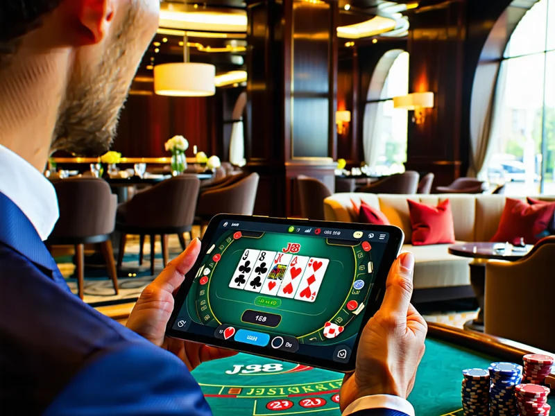 Chơi game bài J88 trên điện thoại di động