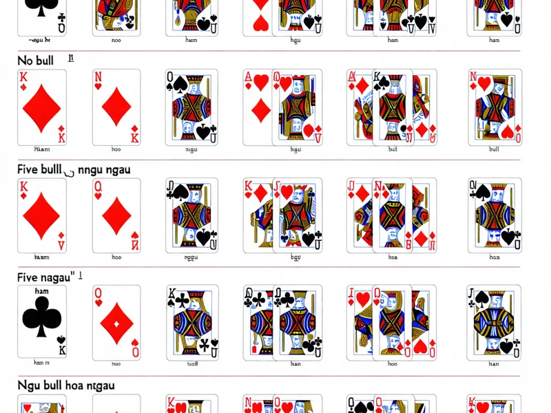 Minh họa các loại bài Ngầu Hầm khác nhau và cách tính điểm tại J88