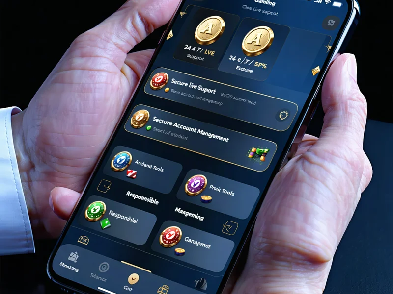 Hình ảnh minh họa các nền tảng hỗ trợ trực tuyến và ứng dụng di động cho cờ bạc có trách nhiệm