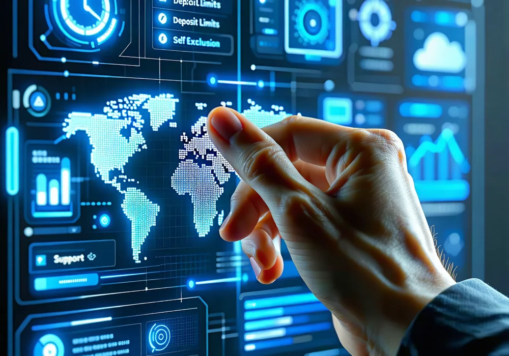 Hình ảnh minh họa chơi game có trách nhiệm, với biểu tượng giới hạn và hỗ trợ