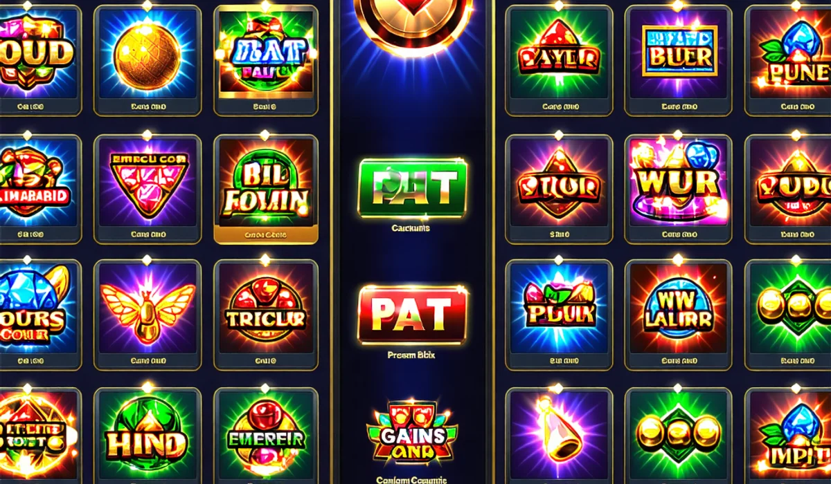 Hình ảnh minh họa các loại trò chơi Slot khác nhau như cổ điển, video, jackpot và 3D