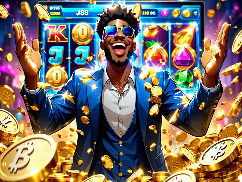 Một người chơi J88 vui mừng với chiến thắng của mình.