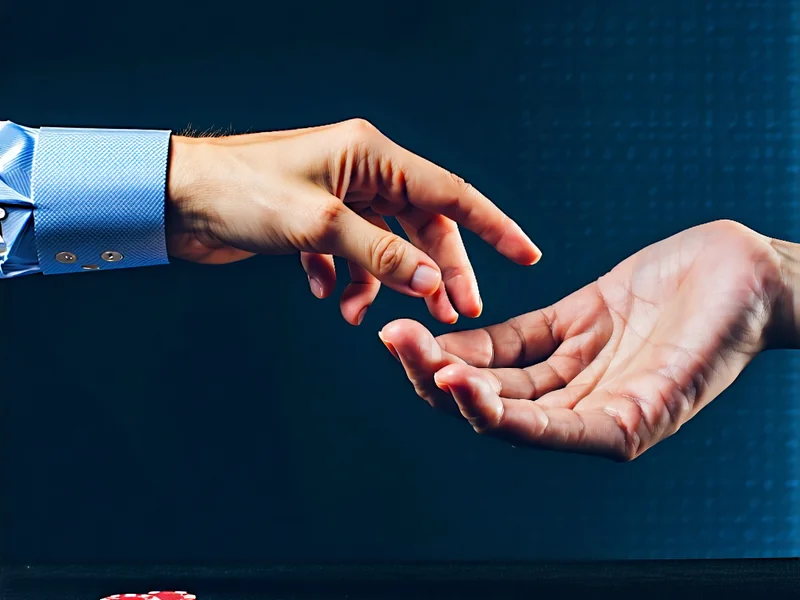 Hình ảnh một người đang tìm kiếm sự giúp đỡ trực tuyến, thể hiện việc tìm kiếm hỗ trợ cho vấn đề cá cược.