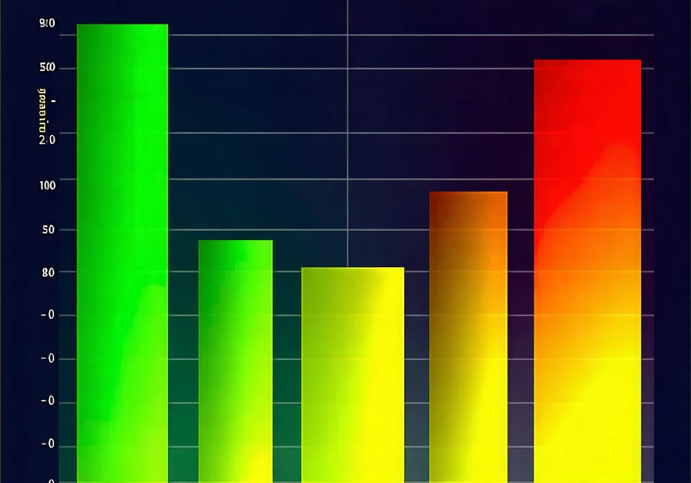 Biểu đồ minh họa kết quả bài kiểm tra nghiện cờ bạc, thể hiện các mức độ rủi ro